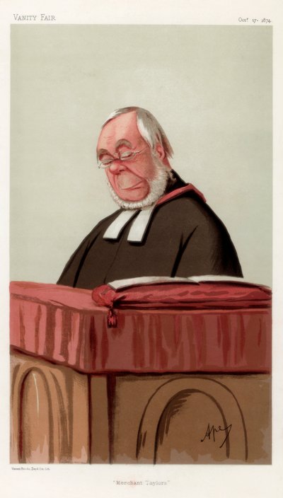 Merchant Taylors, Reverend James Augustus Hessey, 1874 by Carlo Pellegrini