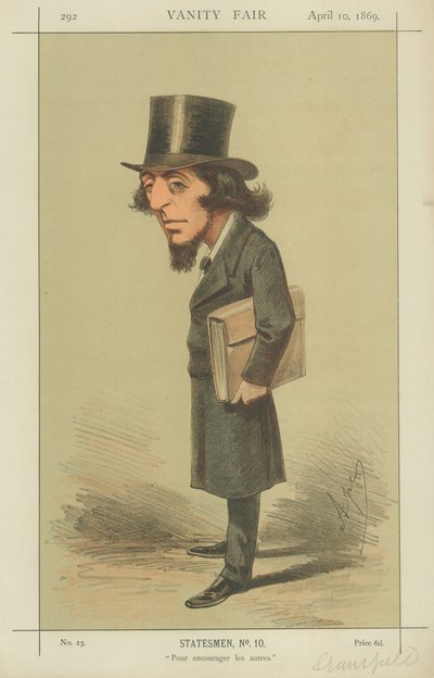 Rt Hon James Stansfeld, Pour encourager les autres, Vanity Fair cartoon by Carlo Pellegrini