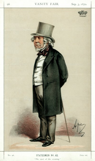 The Cool of the Evening, Lord Houghton, English poet and politician, 1870 by Carlo Pellegrini
