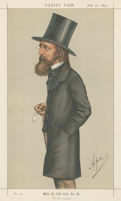 The Poet Laureate, Lord A. Tennyson (Vanity Fair series) by Carlo Pellegrini