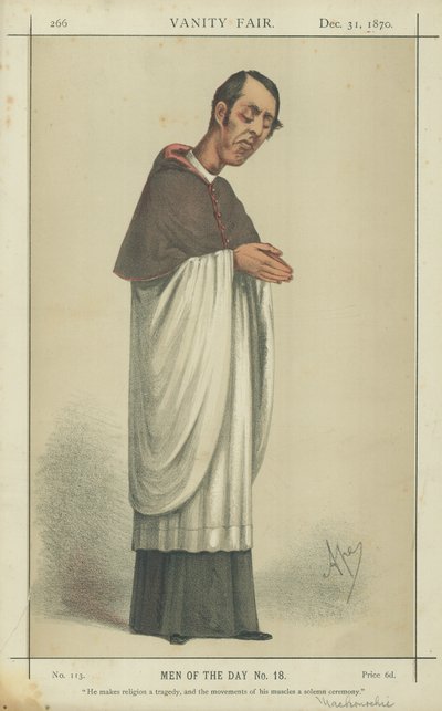 The Rev A H Mackonochie by Carlo Pellegrini