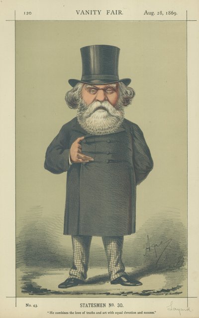 The Right Hon A H Layard by Carlo Pellegrini