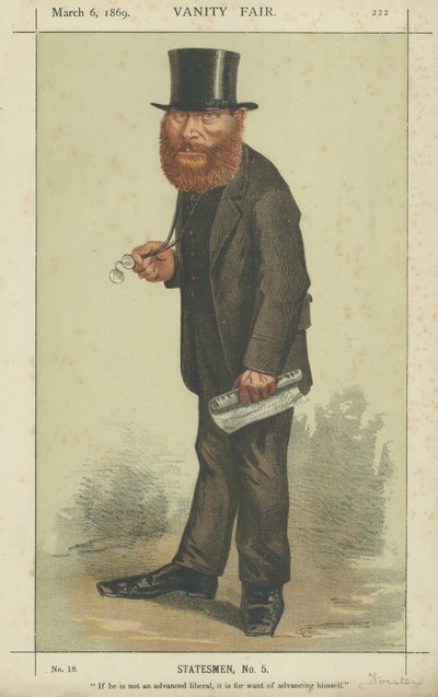 The Right Hon W E Forster by Carlo Pellegrini