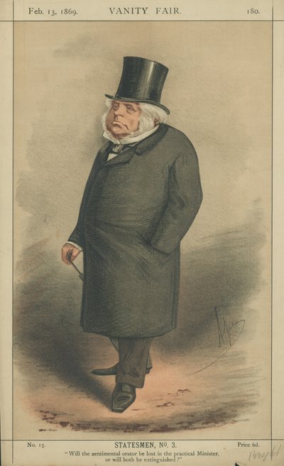 The Right Honourable John Bright by Carlo Pellegrini