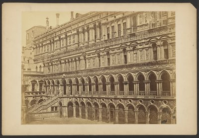 Western Wing in the Courtyard of the Ducal Palace by Carlo Ponti