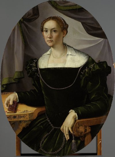 Portrait of a Woman by Carlo Portelli (attributed to)