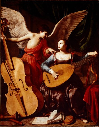 Saint Cecile and the Angel by Carlo Saraceni