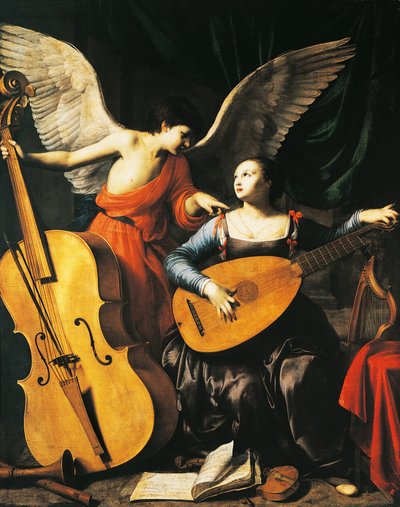 Saint Cecilia and Angel (c.1610) by Carlo Saraceni