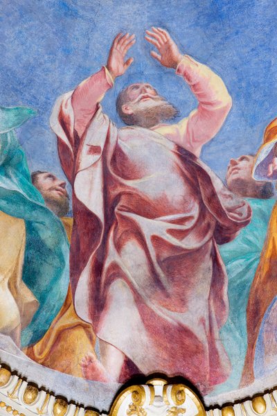 Descent of the Holy Spirit on the Twelve Apostles (detail) by Carlo Urbino