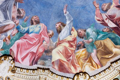 Descent of the Holy Spirit on the Twelve Apostles (detail) by Carlo Urbino