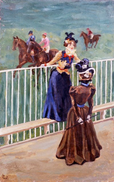 Paris, at the Race Course by Carlo Wostry