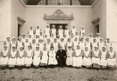 Group Photo of a Psychiatric Nurse during the First World War by Carlo Wulz