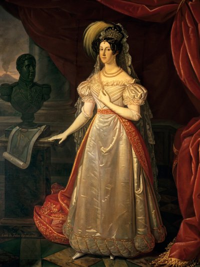 Portrait of Maria Cristina of Savoy by Carlo de Falco