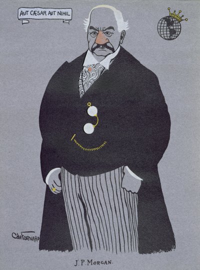 Caricature of John Pierpont Morgan, from 