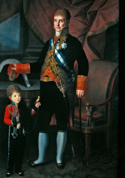 Portrait of Count Torrejon and His Son by Carlos Blanco