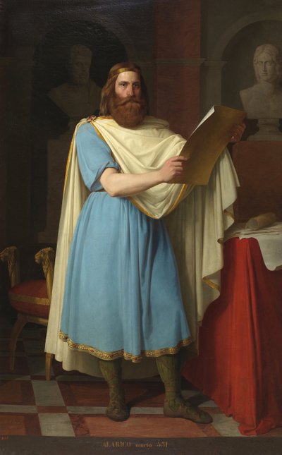 Portrait of Visigothic King Alaric II by Carlos Maria Esquivel