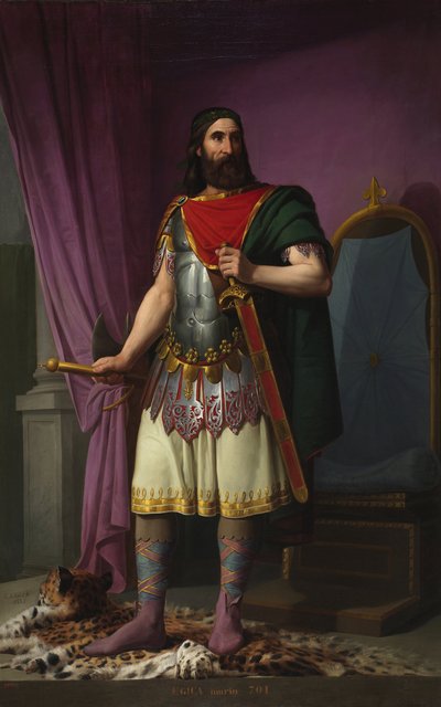 Portrait of King Egica by Carlos Maria Esquivel