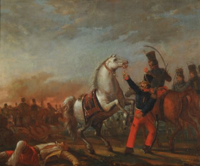 Cavalry Charge - Series Customs and Traditions of Buenos Aires by Carlos Morel