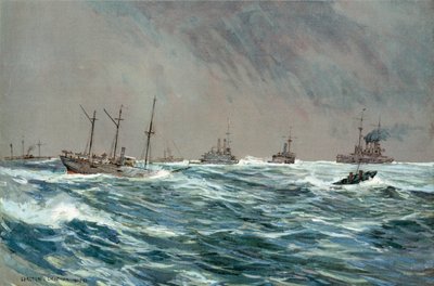 United States War-Ships in a Blow-Squally Weather off the Cuban Coast by Carlton Theodore Chapman