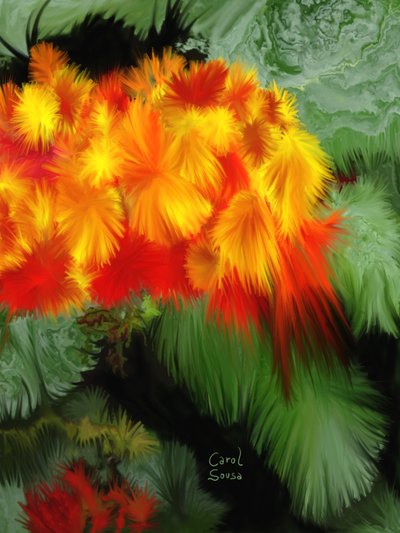 Floral Fantasy #1 by Carol Sousa Cuello