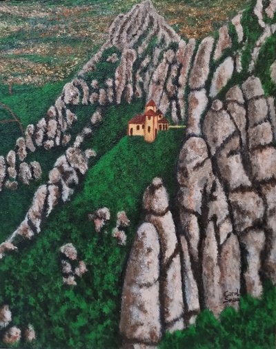 Santa Cova of Montserrat by Carol Sousa Cuello
