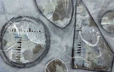 Textured Grey Shapes by Carolina Gårdheim