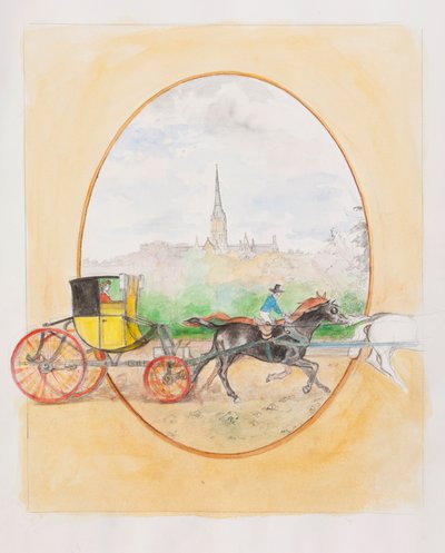 A Heroine in a Hack Post-Chaise, 2009 by Caroline Hervey Bathurst