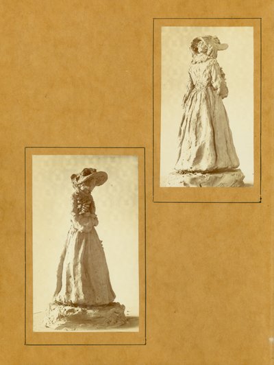 Clay Sketch by Caroline Risque, Photographs of Her Sculptures, Page One by Caroline Risque