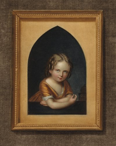 Portrait of a child by Caroline Sattler Tridon