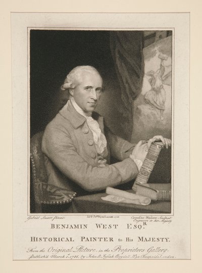 Benjamin West Esq. / Historical Painter to His Majesty by Caroline Watson