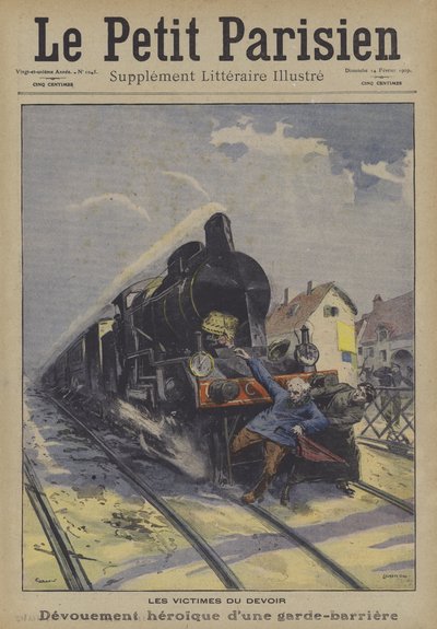 Heroic Devotion to Duty of a Railway Level Crossing Guard by Carrey