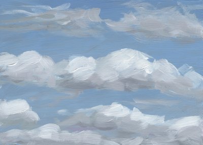 Fluffy Painted Clouds by Carrie Arnold