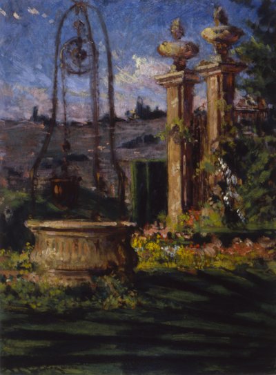 In the Gardens of the Villa Palmieri by Carroll Beckwith