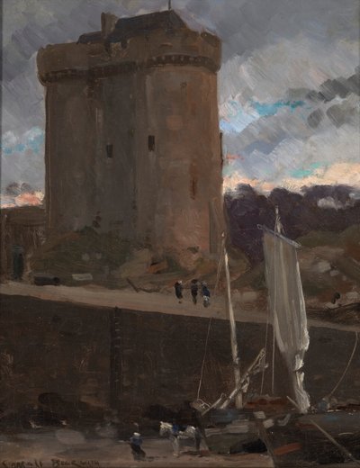 La Tour de Solidor at St. Severin, Normandy by Carroll Beckwith
