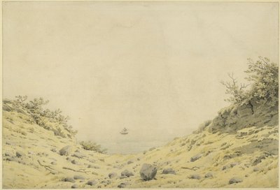 View through Dunes to the Sea by Caspar David Friedrich