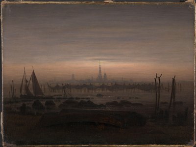 Greifswald in Moonlight by Caspar David Friedrich