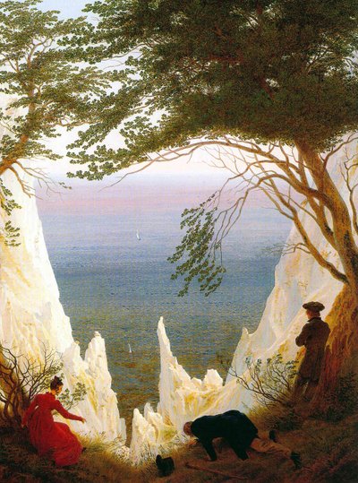 Chalk Cliffs at Ruegen by Caspar David Friedrich