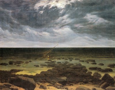Seashore by Moonlight by Caspar David Friedrich