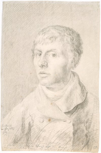 Self-portrait by Caspar David Friedrich