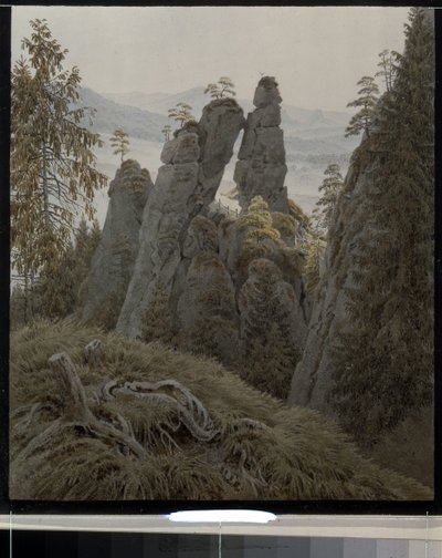 The Rock Gates in Neurathen by Caspar David Friedrich