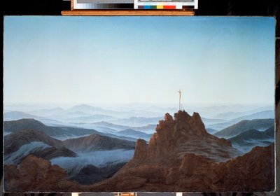 Landscape of Matinee on the Geants Mountains by Caspar David Friedrich