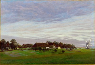 The Flat Country, Surroundings of Greifswald, Germany by Caspar David Friedrich