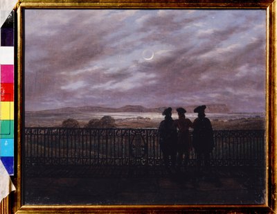 The Poets V.A. Zhukovsky, Ivan Sergeyevich Turgenev and Aleksandr Ivanovich Turgenev by Caspar David Friedrich