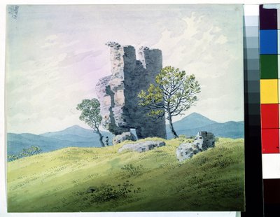 The Ruins of Teplice Castle in the Czech Republic by Caspar David Friedrich