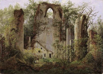 Monastery Ruin Eldena Near Greifswald by Caspar David Friedrich