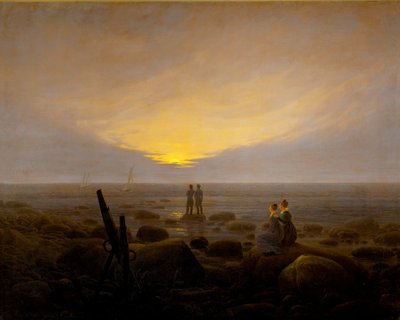 Moonrise over the Sea by Caspar David Friedrich