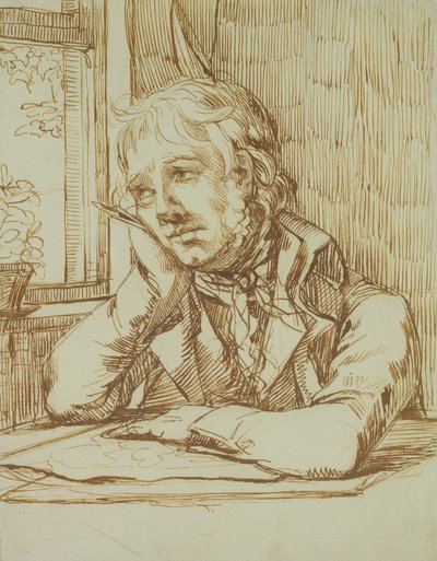 Self-portrait with Supported Arm by Caspar David Friedrich