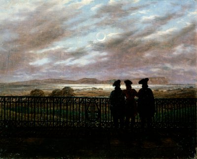 The Poets V.A. Zhukovsky, S.I. Turgenev and A.I. Turgenev by Caspar David Friedrich