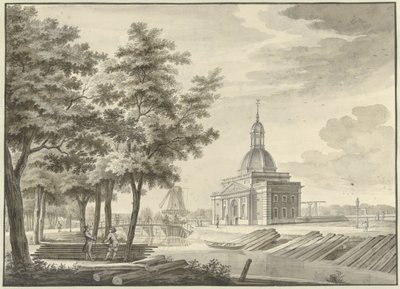 View of the Newly Built Muiderpoort, 1771 by Caspar Jacobsz. Philips