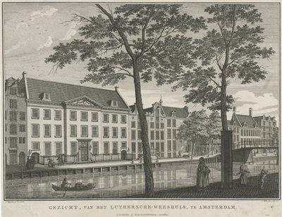 View of the Lutheran Orphanage in Amsterdam by Caspar Jacobsz. Philips